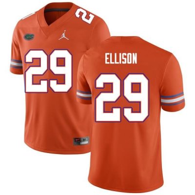 Men's Florida Gators #29 Khamal Ellison NCAA Nike Orange Authentic Stitched College Football Jersey EBZ8662AH